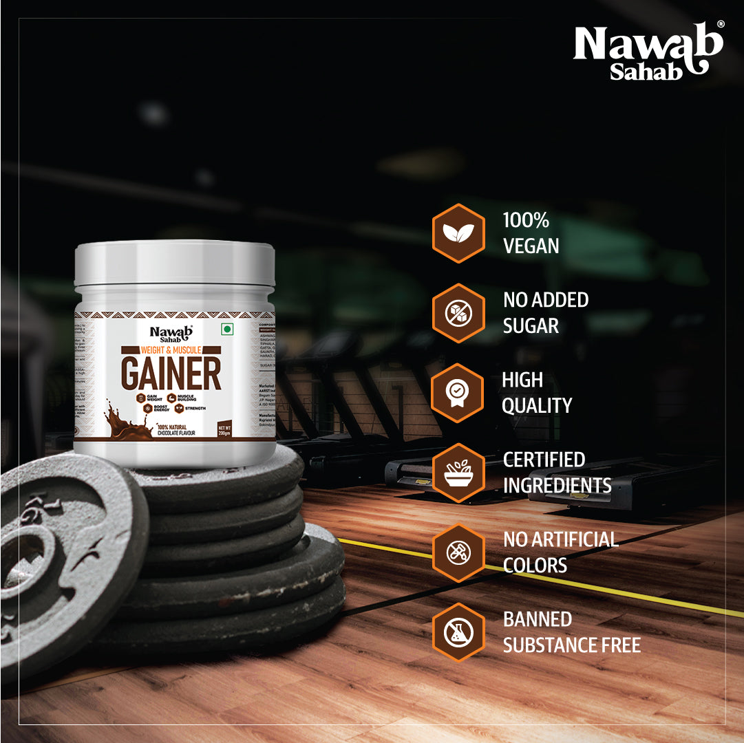 WEIGHT AND MUSCLE GAINER